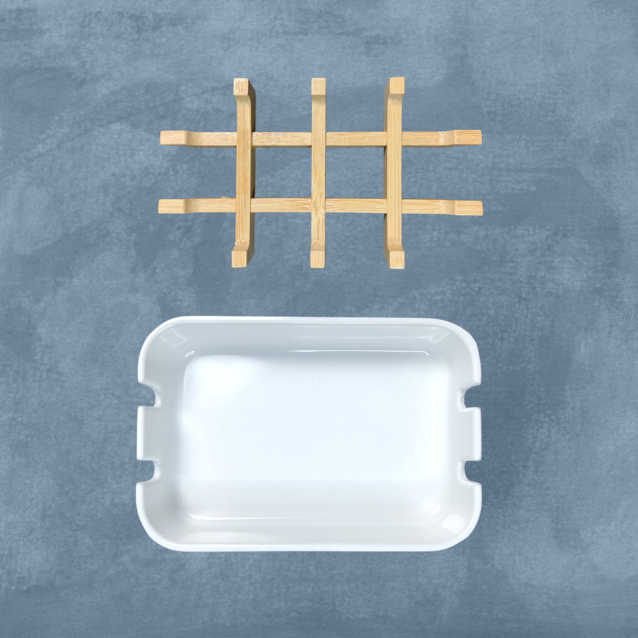 Bamboo + Cornstarch Soap Dish